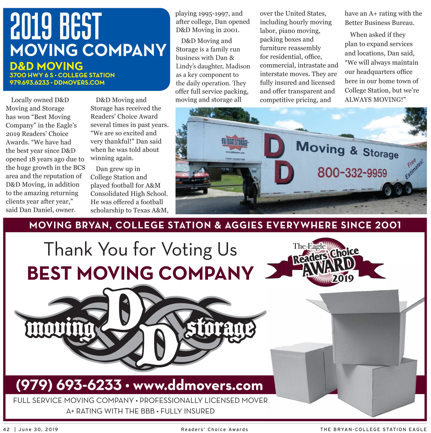 The Eagle Readers' Choice Award 2019